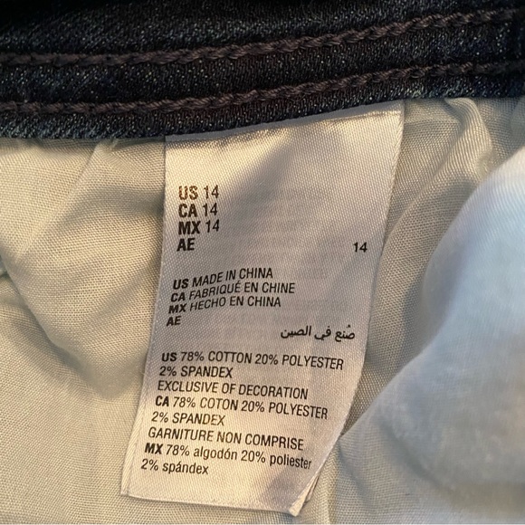 Inc Studded Distressed Skinny Regular Fit Womens Jeans Size 14 - Picture 8 of 8